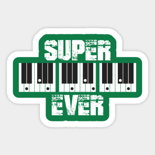 Super DAD Ever with Piano Chords Sticker